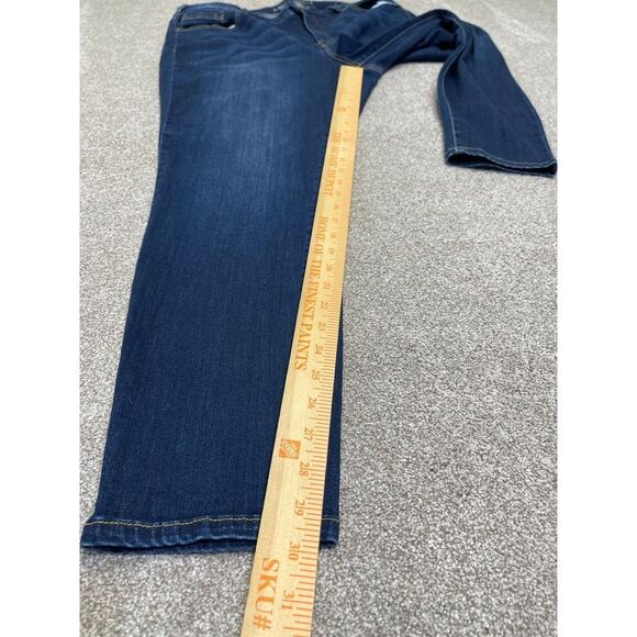 Lane Bryant womens super stretch skinny jeans sz 22 plus size mid rise dark wash - Picture 5 of 12